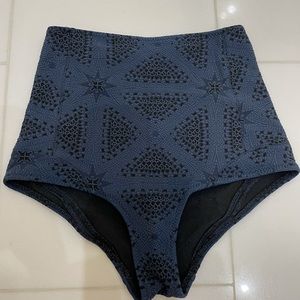 Malia Mills, size 8 bottoms only. Navy blue and black.
